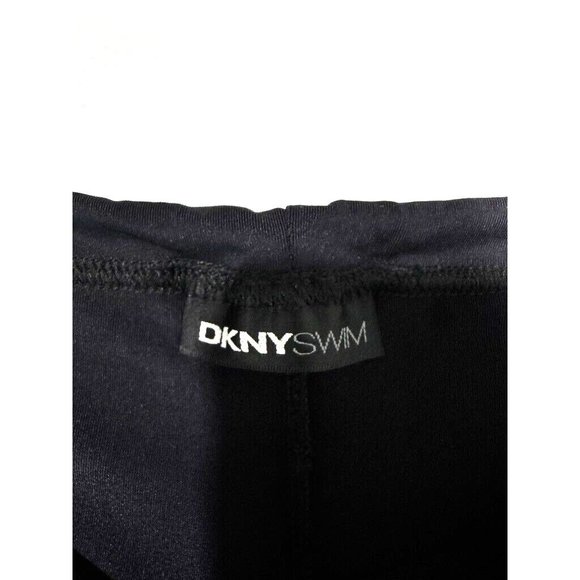 DKNY Swim Size L Wide Straight Leg Pull Waist Pants Y2K 90's Resort Vacation - Picture 7 of 9
